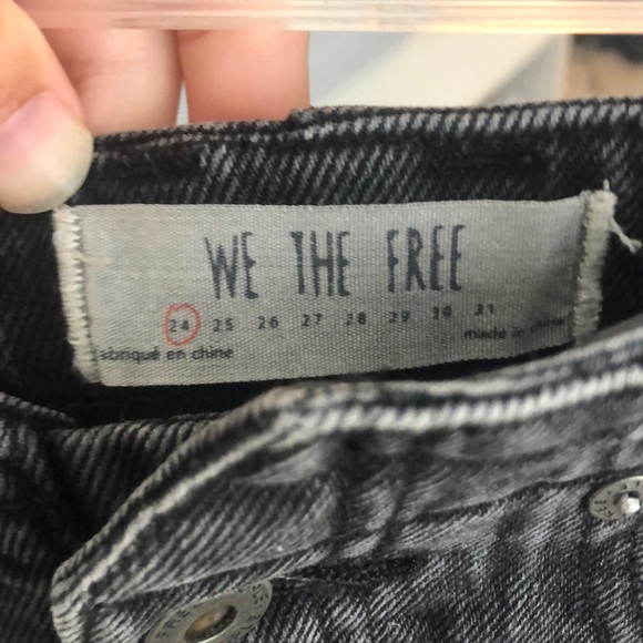 Free People Black Mini Denim Skirt - Picture 5 of 7